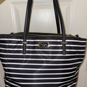 Striped Kate spade purse